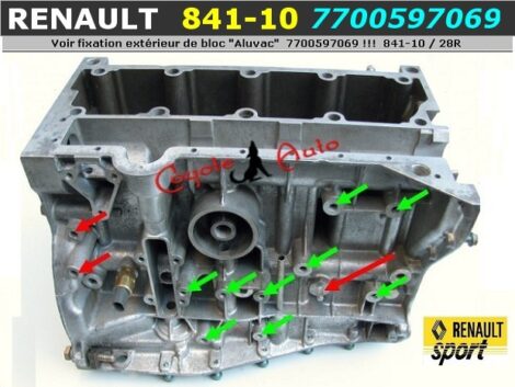 Bloc Renault 7700597069 - Base 841-10 1647cc - Pour Transformation 1860cc - OR 7700597069 – Image 3