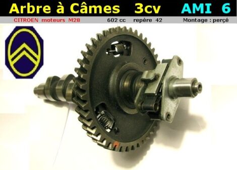 Arbre à câmes CITROEN AMI6 3cv 602cc moteur M48 (montage AC perçé n° 42) – Image 2
