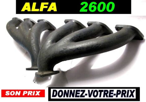 Collecteur échappement - ALFA Coupé 2600 - 6 Cylindres - VINTAGE 1961 à 1968