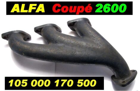 Collecteur échappement - ALFA Coupé 2600 - 6 Cylindres - VINTAGE 1961 à 1968 – Image 2