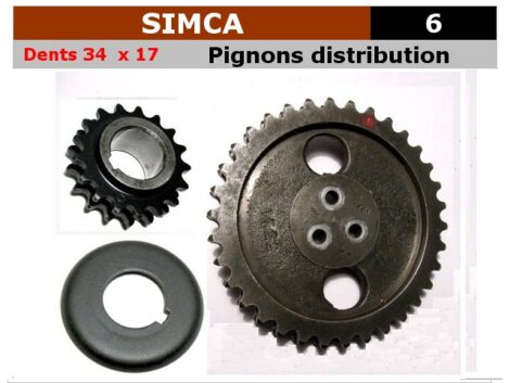 Pignons de distribution 34 x 17 origine SIMCA 6 (OCCASION)