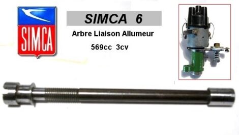 Axe commande Allumeur - SIMCA 6  (Pièce collection)