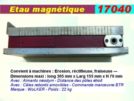 Acompte 50€ - Etau magnétique 305 x 155 x 70 mm - WoLKER 22 kg (Vente sur place) – Image 3