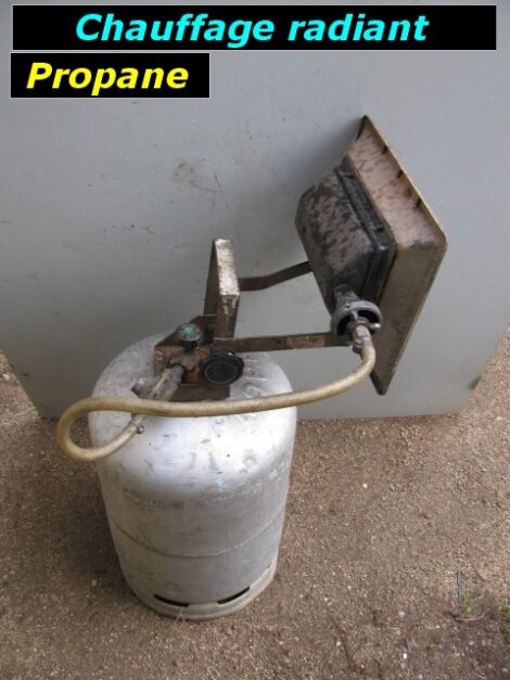 Acompte 50€ - Chauffage radiant n1 sur bouteille propane (Vente sur place)