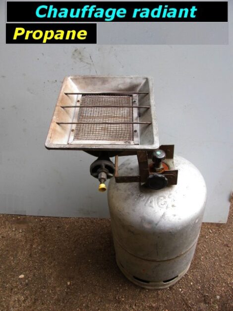 Chauffage radiant n2 sur bouteille propane (vente sur place) – Image 2