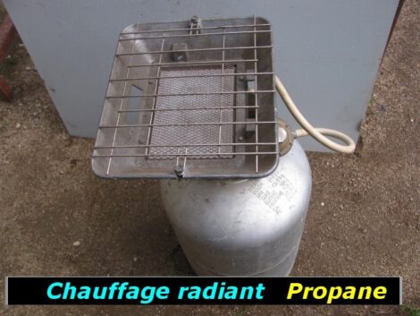 Chauffage radiant n3 sur bouteille propane (vente sur place) – Image 2