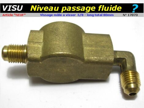 Voyant de niveau VISU - Circulation fluide réfrigérant en laiton – Image 2