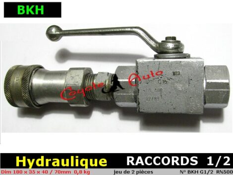 HYDRAULIQUE Vanne à bille - BKH G 1/2 RN500 ((OCCASION)) – Image 2