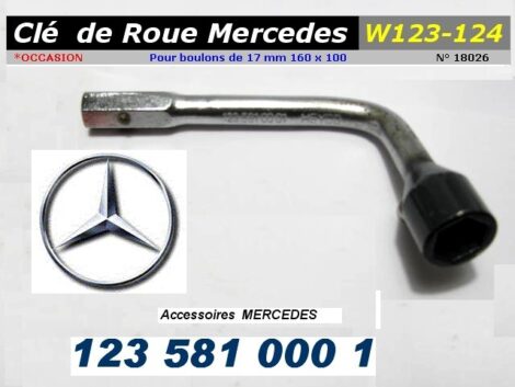 Clé embout pour écrou de roue - MERCEDES 17 mm - HEYCO 1235810001