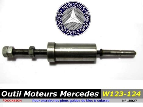 Outil spécifique pour extraction pions bloc & culasse moteur MERCEDES 123 124