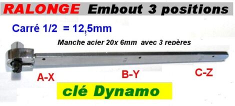 Clé Spécifique embout clé dynamométrique 3 Positions WANODA 2020 – Image 2