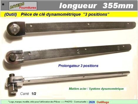 Clé Spécifique embout clé dynamométrique 3 Positions WANODA 2020
