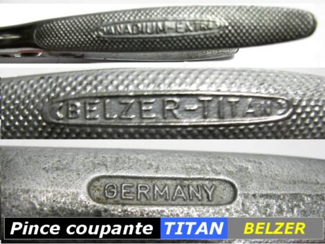 Pince coupante TITAN de Belzer 240 mm becs 25 mm  (germany années 1970) – Image 2