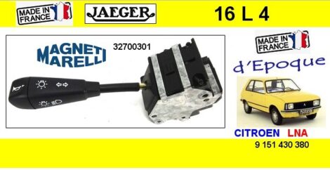 Commodo feux clignotants klaxon Citroën LNA origine JAEGER 16L4 M Marelli 51032700301