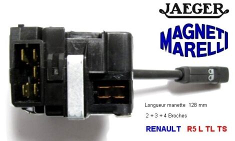 Commodo feux klaxon clignotants - Renault R5 TL - JAEGER Magneti Marelli 510032716601 – Image 2