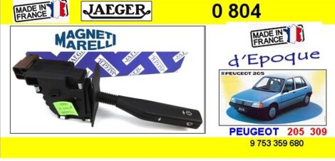 Commodo essuie glace Peugeot 205 309 origine JAEGER M Marelli 510033583501