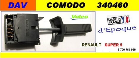 Commodo Essuie glace Renault super 5 origine DAV Valeo 340460 – Image 2