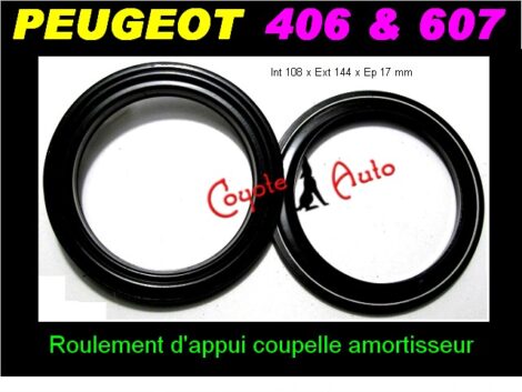 Roulements de coupelles amortisseurs avant Peugeot 406 & 607