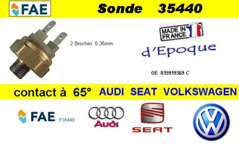 Contacteur température ventilateur de radiateur - Audi Seat VAG 1ère série