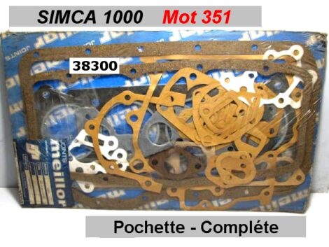Joint Pochette Complète - SIMCA 1000S - Moteur 351 - MEILLOR 38300