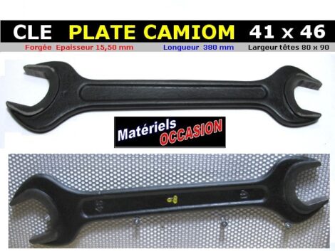 Clé Plate à fourche Camion forgée de 41-46 mm (outillage atelier)