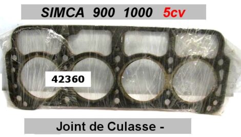 Joint de Culasse - SIMCA 900 1000 - Moteur 5cv 954cc - MEILLOR 42360
