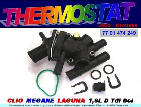 Thermostat bloc en kit - RENAULT 1.9L D DTI DCI - 77 01 474 249