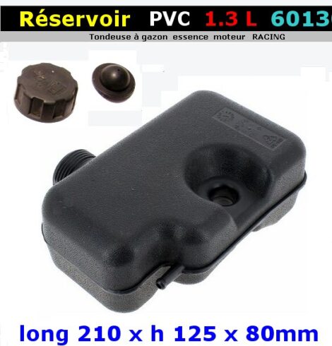Réservoir essence PVC 1.3 litres motoculture tondeuse moteur RACING