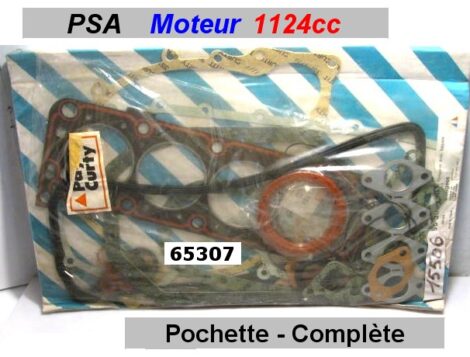 Joint Pochette complète - VISA 104 SAMBA - Moteur 1124cc - CURTY 65307
