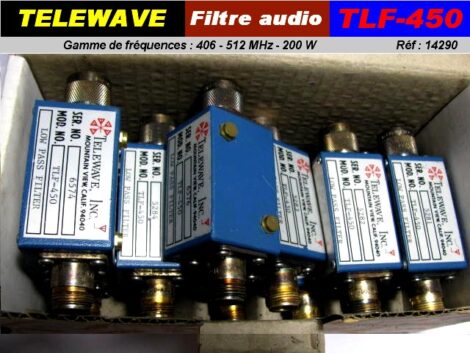 Filtre audio passe-bas TELEWAVE TLF 450 200W 406-512 MHz 50dB – Image 3