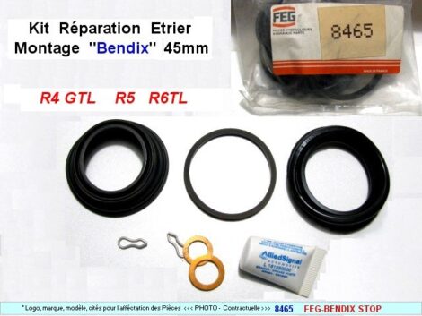 Kit réparation étrier avant R4 R5 - Diamètre 45mm (dépannage)