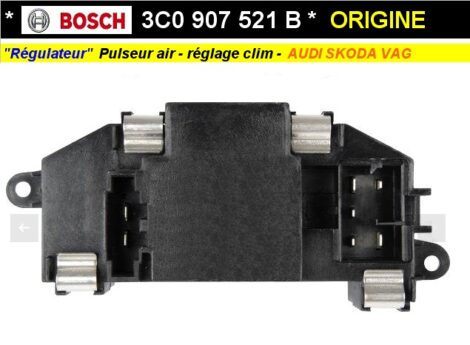 Résistance réglage pulseur air Climatisation auto Audi Skoda - VAG 3C0 907 521 B