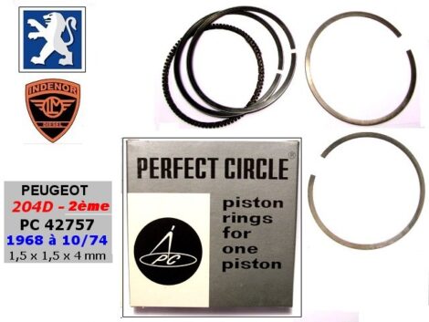 Segments Moteur - PEUGEOT 204 Diesel - 75mm 1,5x1,5x4,0mm - PC 42757 – Image 2
