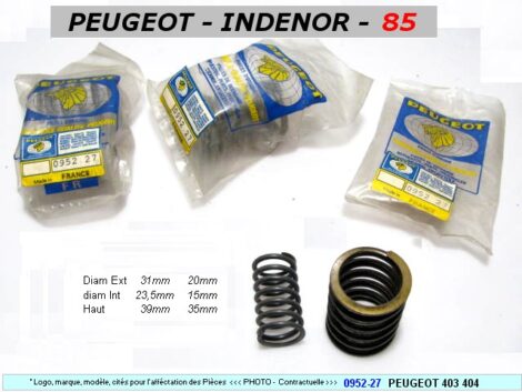 Ressort de Soupape PEUGEOT INDENOR XD85 (dépannage x 1 pièce)