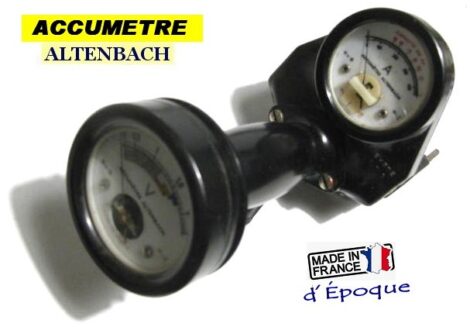 VINTAGE - Accumètre 2 cadrans - ALTENBACH 400 Ah – Image 2