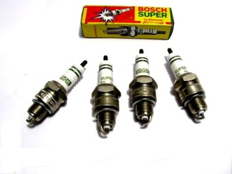 4 Bougies Essence - BOSCH 0241229578 W8BC - CITROEN 2cv 3cv - RENAULT R4 R5 R8 R10 R12