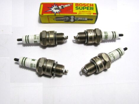 4 Bougies Essence - BOSCH 0241229578 W8BC - CITROEN 2cv 3cv - RENAULT R4 R5 R8 R10 R12 – Image 2