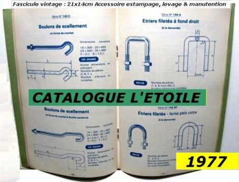 Fascicule matériels - Industrie estampage - ETOILE 1977 - VINTAGE – Image 4