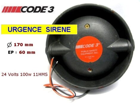 Article code 3 - Sirène Urgence 911 LP 100W 24 volts 11 HOMS911