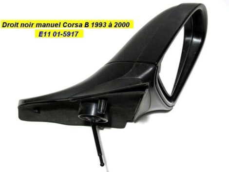 Rétroviseur coté droit noir manuel - OPEL Corsa B 1993 à 2000 – Image 2