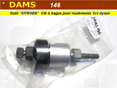 Outil spécifique Citroën 2cv - Extracteur de roulements 72 mm - DAMS 146 (atelier CITROEN)