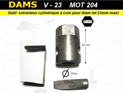 Outil extracteur de goujons à coin - Diam de 8 mm à 20 mm - Dams V23 (outillage atelier)