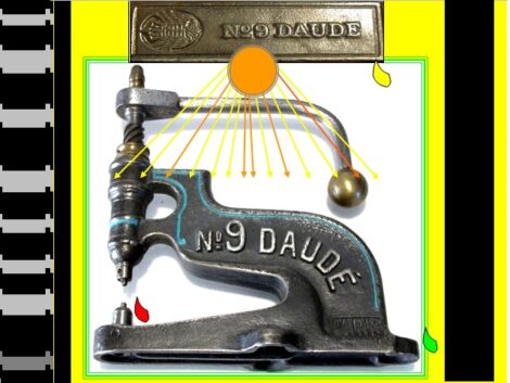 VINTAGE - Presse à rivets - DAUDE n°9 - Paris