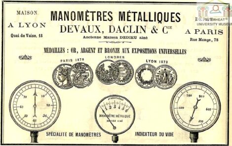 VINTAGE - DEVAUX 69 LYON - Manomètres métalliques - (140 mm) – Image 2