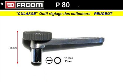 Outil Facom cle de reglage des culbuteurs Peugeot 13 mm 12 pans (outillage collection)