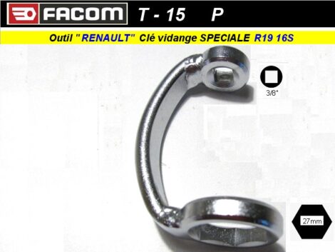 Clé Facom spécifique - Renault R19 16S - Pose dépose rapide filtre à Huile (outillage atelier)