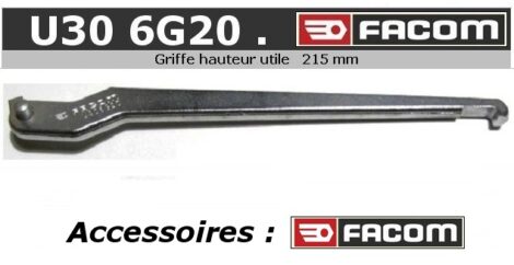 Outil FACOM - Une Griffe pour extracteur U30 6G20 (outillage atelier dépannage)