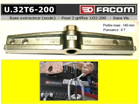 Outil Facom potence coulissante extracteur engrenage - FACOM U32-T6 200 mm (atelier)