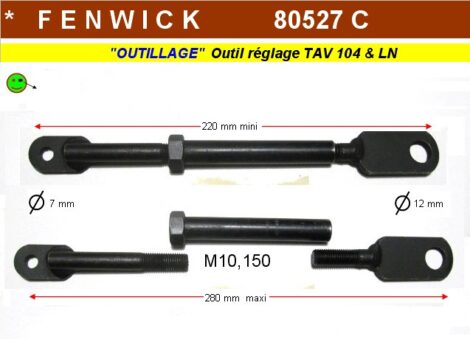 Outil spécifique réglage TAV - Citroen Visa - Peugeot 104 - Fenwick 80527C (outillage atelier)