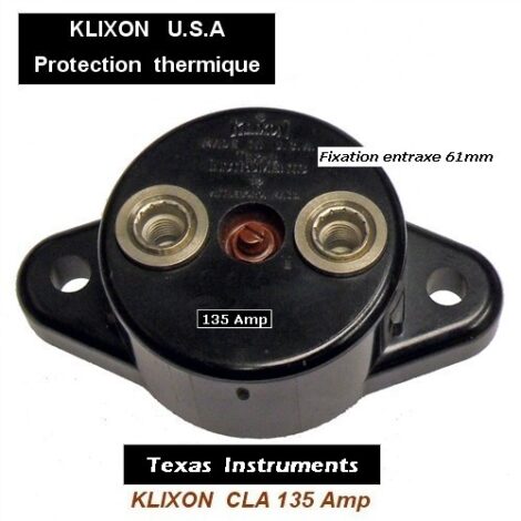 Dijoncteur thermique KLIXON U.S.A Texas Instruments CLA 135 Amp FOA (Vintage)